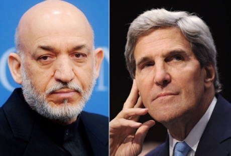 Kerry and Karzai Discuss 2014